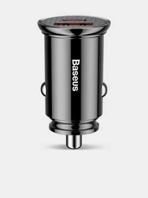 Baseus Circular Plastic Series 30W USB and Type C 30W PPS Car Charger