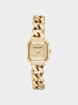 Anne Klein Women's Gold Plated Bracelet Watch