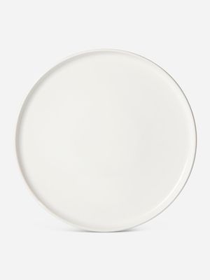 Fluted White Dinnerplate