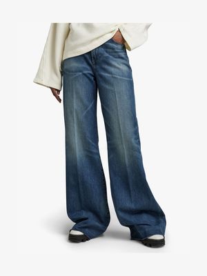 G-Star Women's Deck Ultra High Wide Leg Jeans