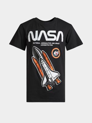 Jet Boys Charcoal NASA Character Knit T-Shirt