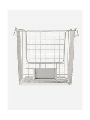 simply stored stackable basket s/steel sml