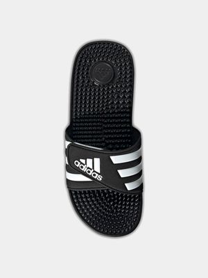 Mens adidas Adissage Black/White Slide