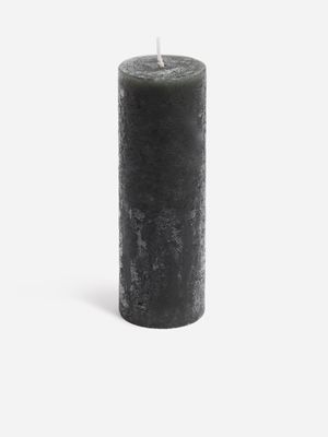 Jet Home Black Large Pillar Candle