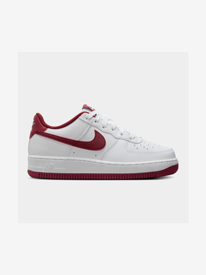 Nike Junior Air Force 1 BG White/Red Sneaker