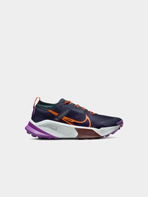 Mens Nike ZoomX Zegama Purple/Orange Trail Running Shoes