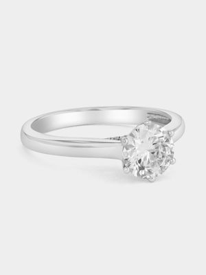White Gold 1.00ct Lab Grown Diamond Solitaire Ring