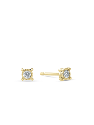 9ct Yellow Gold & 0.10ct Diamond Stud Earrings