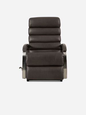 LaZboy Alexander Chair Leather Codiac Charcoal