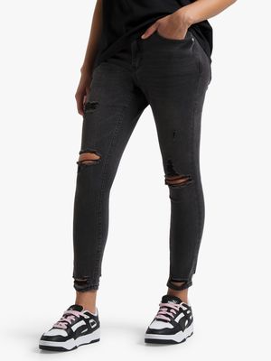 Redbat Women's Black Wash Skinny Jeans