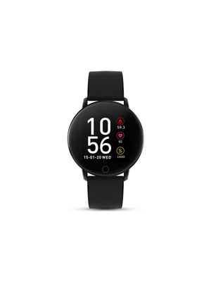 Reflex Active Black Toned Round Silicone Smartwatch