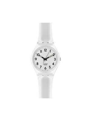 Swatch Just White Soft Silicone Watch
