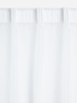 Jet Home White Voile Curtain