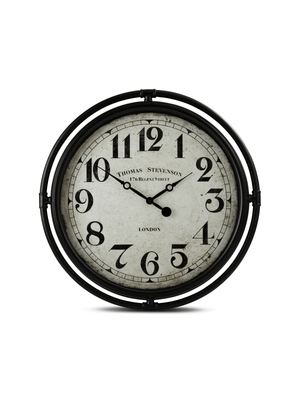 clock industrial double rim 57cm