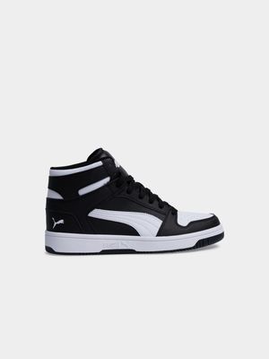 Mens Puma Rebound Layup Black/White Sneaker