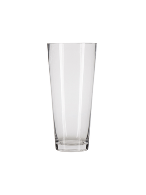 vase glass v trim 30x15cm