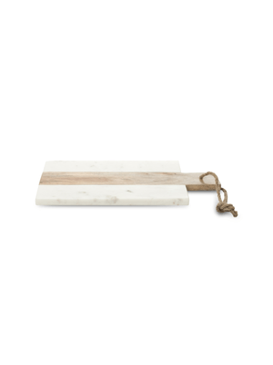 chopping board marble & wood detail