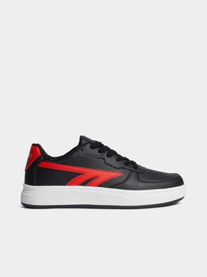 Men's Hi-Tec Varsity Court Black/Red Sneaker