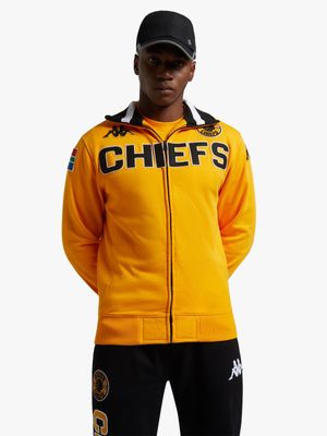 Mens Kappa Kaizer Chiefs Eroi Yellow Fleece Jacket