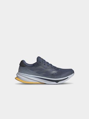 Mens adidas Supernova Rise Iron Metallic/Yellow Running Shoes