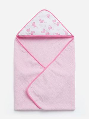 Jet Infant Girls Cherry Blossom Hooded Towel