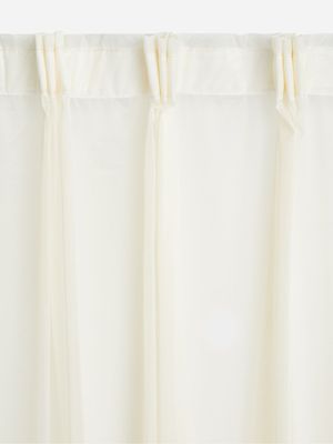 Jet Home Cecile Curtain White Taupe
