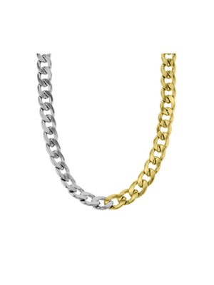 Stainless Steel Gold & Silver Curb Chain