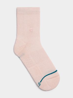 Stance Unisex Icon Quarter Pink Socks