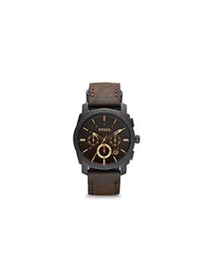 Fossil Men's Machine Brown Leather Chronograph Watch