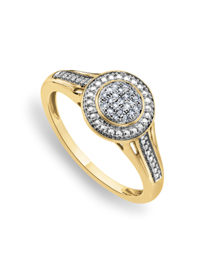 Yellow Gold  0.063ct Diamond Shine Ring