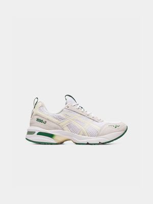 Asics Women's Gel-1090 Low Top White/Green Sneaker