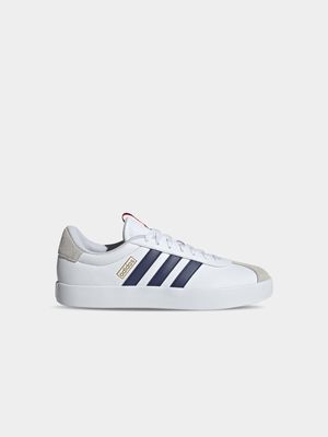 Mens adidas VL Court 3.0 White/Blue Sneakers