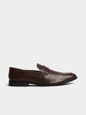 Jet Men's Brown Slip-On Smart Shoe