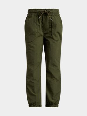 Jet Younger Boys Green Jogger Pants