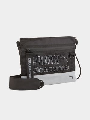 Puma x Pleasures Unisex Crossbody Black Bag