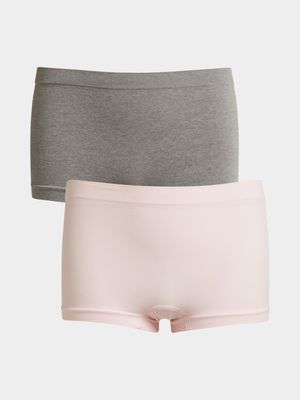 Jet Older Girls Multi Seamless 2 Pack Underwear