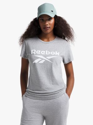 Women's Reebok Big Logo Grey Tee