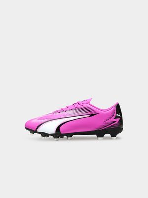 Mens Puma Ultra Play FG Pink Boots
