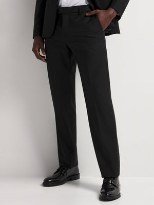 Fabiani Men's Black Wool Suit Trouser