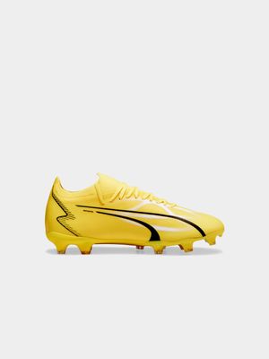 Mens Puma Ultra Match FG/AG Yellow Boots