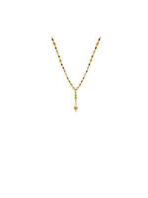 White and Yellow Gold  Mangal Sutra Necklace