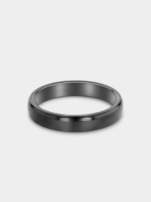 Zirconium Men's Plain Ring