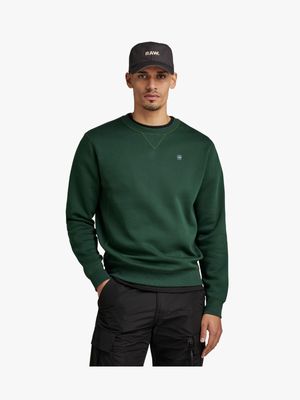 G-Star Men's Premium Core Green Sweater