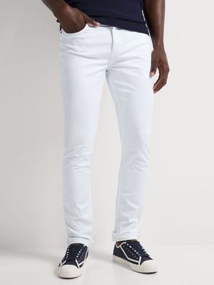 Fabiani Men's Miracle White Skinny Denim Jeans