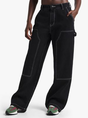 Redbat Women's Black Carpenter Jeans