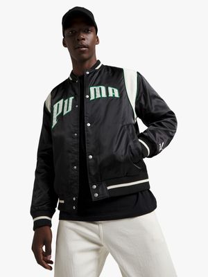Puma Men's Black Varsity Jacket