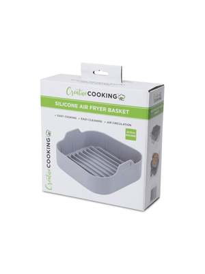 creative silicone air fryer basket square