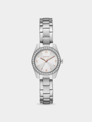 DKNY Women's Nolita Silver Plated Stainless Stainless Bracelet Watch
