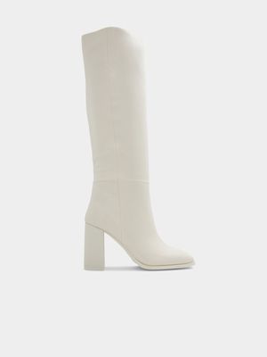 Women's Call It Spring White Knee High Boots
