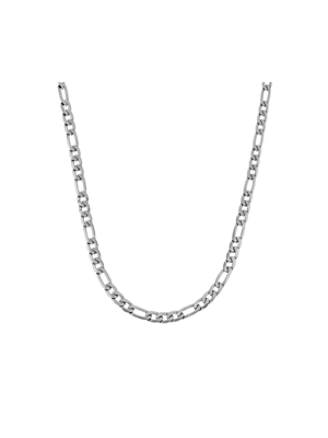 Stainless Steel Men’s Figaro Chain Expertly crafted in Stainless Steel, this